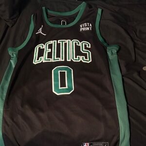 Black and Green Basketball Jersey